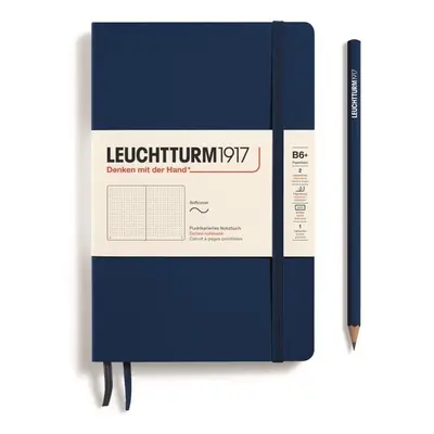 Leuchtturm1917 Zápisník Navy Softcover B6+ tečkovaný