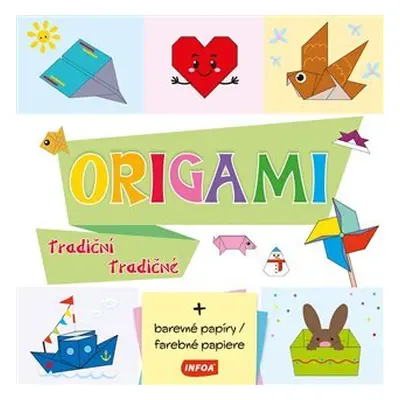 Origami tradiční / tradičné (+ barevné papíry / farebné papiere)