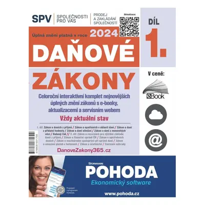 Daňové zákony 2024 (Díl 1.)