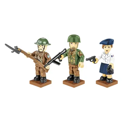 COBI 2055 3 figurky s doplňky D-Day Spojenci, 35 k