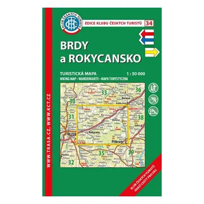 Brdy a Rokycansko /KČT 34 1:50T Turistická mapa