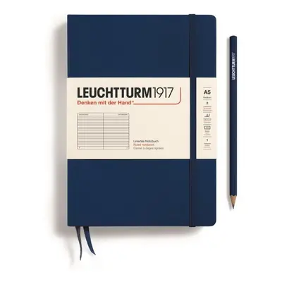 Leuchtturm1917 Zápisník Navy Medium A5 linkovaný