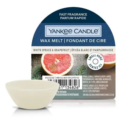 YANKEE CANDLE White Spruce & Grapefruit vonný vosk 22g