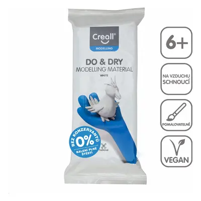 Creall samotvrdnoucí modelovací hmota DO&DRY hypoalergenní, 1000 g, bílá