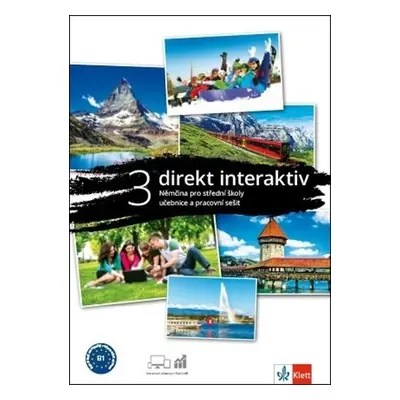 Direkt interaktiv 3 (B1) – učebnice s prac. sešitem + MP3/Videa ke stažení + žák. licence (18 mě