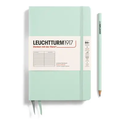 Leuchtturm1917 Zápisník Mint Green Paperback B6+ linkovaný