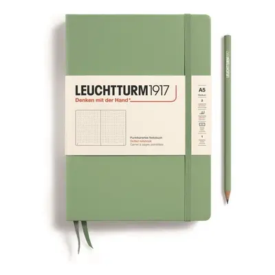 Leuchtturm1917 Zápisník Sage Medium A5 tečkovaný