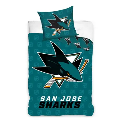 Hokejové povlečení NHL San Jose Sharks Shields Velikost: 135x200 + 80x80 cm