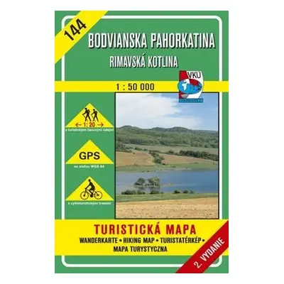 Bodvianska Pahorkatina Rimavská kotlina 1:50 000