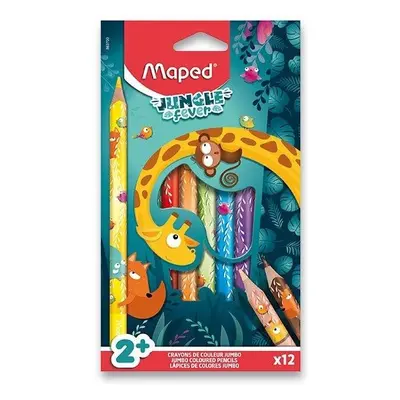 Maped Pastelky Jungle Fever Jumbo 12 ks