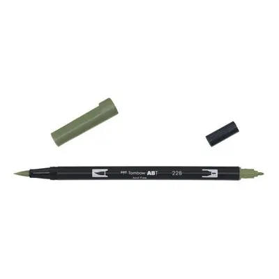 Tombow Oboustranný štětcový fix ABT - grey green