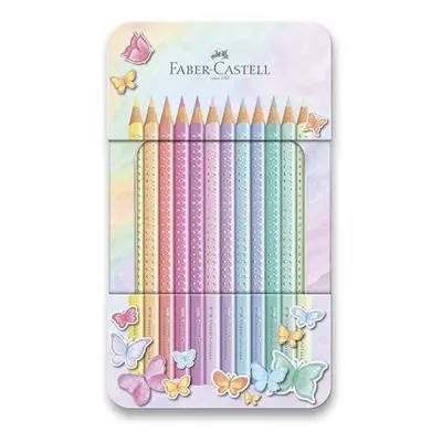 Faber - Castel Sparkle Pastelky v plechové krabičce 12 ks