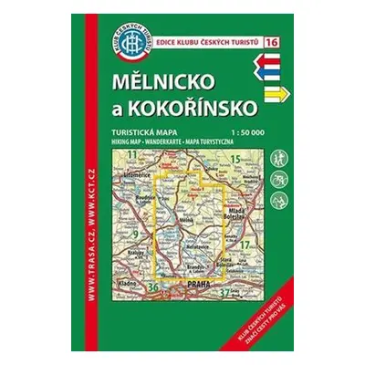 KČT 16 Mělnicko a Kokořínsko 1:50 000 Turistická mapa, 1. vydání