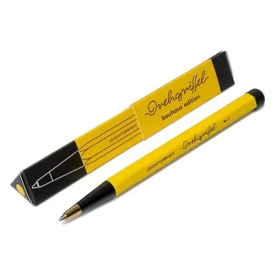 Drehgriffel Nr. 1 Lemon/Black Bauhaus Edition Ballpoint pen (Royal Blue ink)