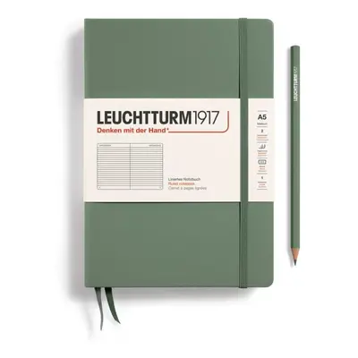 Leuchtturm1917 Zápisník Olive Medium A5 linkovaný