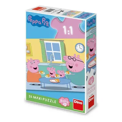 Puzzle Peppa Pig Oběd 24 maxi dílků - Dino