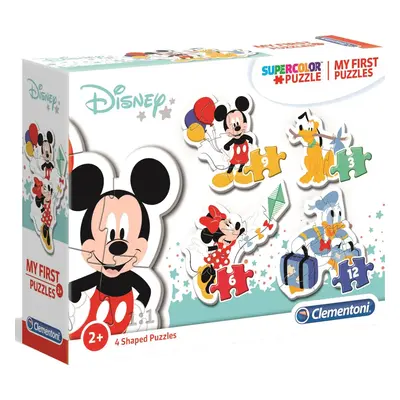 Puzzle Myšák Mickey 4v1 (3,6,9,12 dílků) - Clementoni