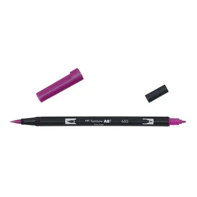 Tombow Oboustranný štětcový fix ABT - deep magenta