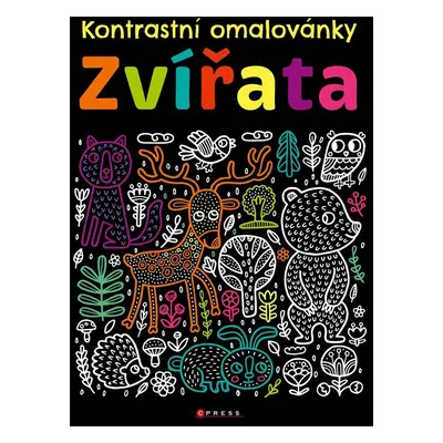 Kontrastní omalovánky – Zvířata - kolektiv.