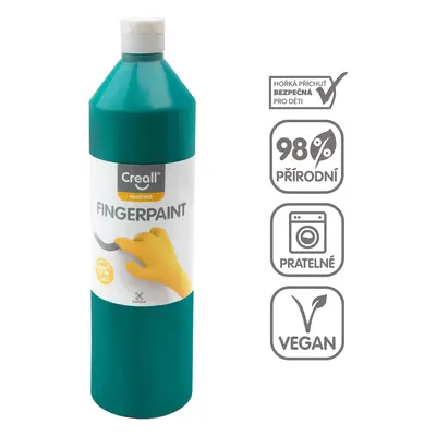 Creall prstová barva, 750 ml, zelená