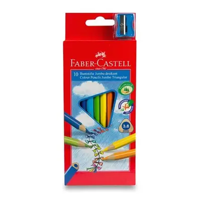 Faber - Castell Pastelky trojhranné Junior - středně silné 10 ks