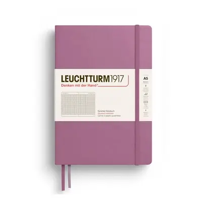 Leuchtturm1917 Zápisník Dusty Rose Medium A5 čtverečkovaný