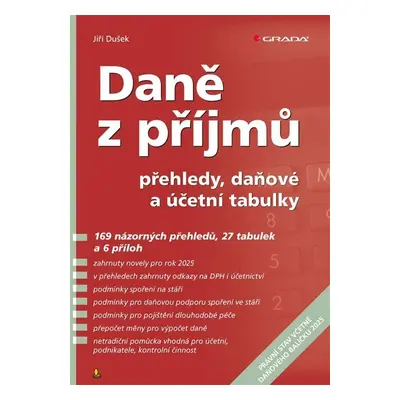 Daně z příjmů 2025 - přehledy, daňové a účetní tabulky - Jiří Dušek