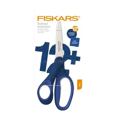 Fiskars Školní nůžky 18 cm pro leváky, třpytivě modrá