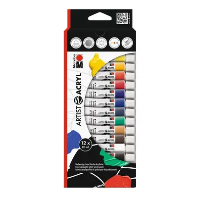 Marabu Artist Acryl set - 12x12 ml