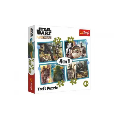 Puzzle Star Wars: Mandalorian 4v1 (35, 48, 54, 70 dílků)