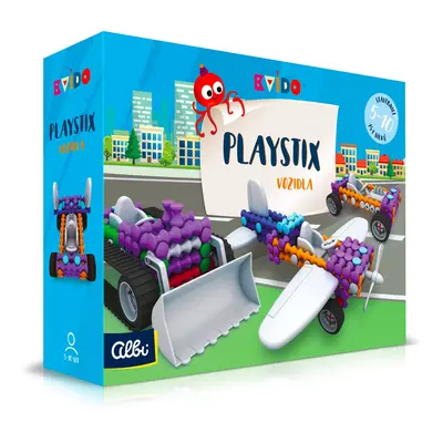 Kvído - Stavebnice Playstix - vozidla 146 dílků - Albi