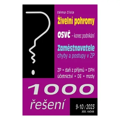 1000 řešení 9-10/2023 Živelní pohromy a podnikání