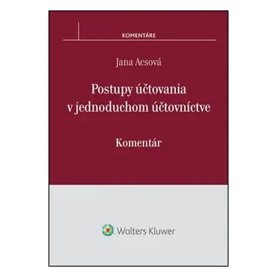 Postupy účtovania v jednoduchom účtovníctve - Jana Acsová