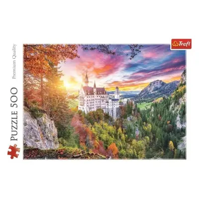 Trefl Puzzle Pohled na zámek Neuschwanstein, Německo 500 dílků