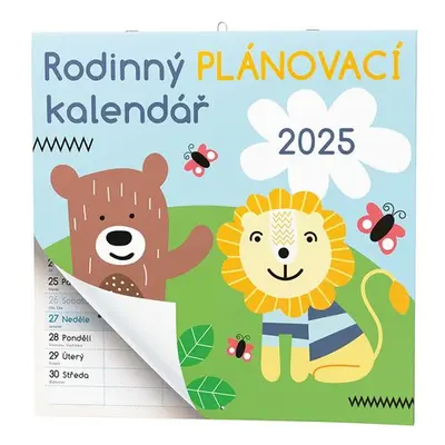 Rodinný plánovací kalendář 2025 - nástěnný kalendář