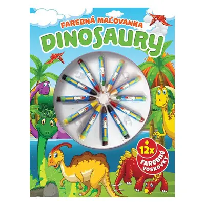 Dinosaury Farebná omaľovanka