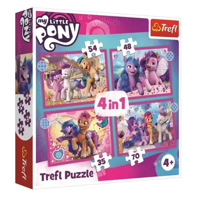 Trefl Puzzle My Little Pony - Barevní poníci 4v1 (35, 48, 54, 70 dílků)