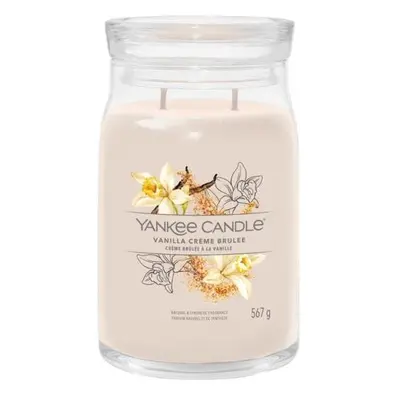 YANKEE CANDLE Vanilla Creme Brulée svíčka 567g / 2 knoty (Signature velký)