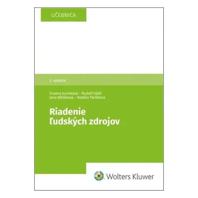 Riadenie ľudských zdrojov - Zuzana Joniaková; Jana Blštáková; Natália Tarišková; Rudolf Gálik