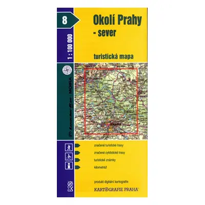 1:100T ( 8)-Okolí Prahy/sever (turistická mapa)