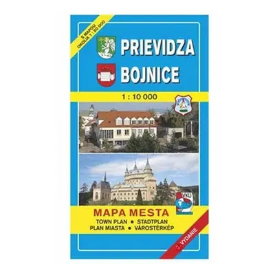 Prievidza Bojnice Mapa mesta Town plan Stadtplan Plan miasta Várostérkép