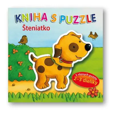 Kniha s puzzle Šteniatko