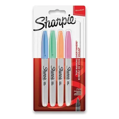 Permanentní popisovač Sharpie Fine sada 4 ks, pastelové barvy