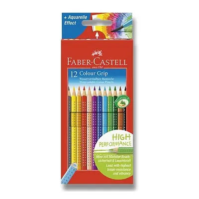 Faber - Castell Pastelky trojhranné Grip - rozmývatelné 12 ks