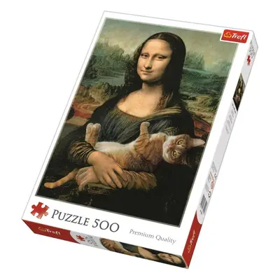 Trefl Puzzle Mona Lisa s kočkou / 500 dílků - TOMI