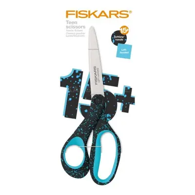 Fiskars Nůžky pro teenagery 20 cm pro leváky, kropenatá modrá