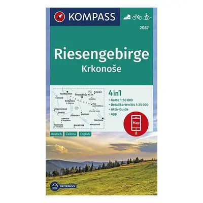 Riesengebirge, Krkonoše 1:50 000 / turistická mapa KOMPASS 2087