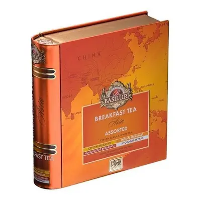 BASILUR Asian Breakfast Tea Book Assorted plech 32 sáčků