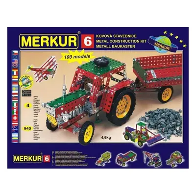 Merkur 6 stavebnice 940 dílů / 100 modelů