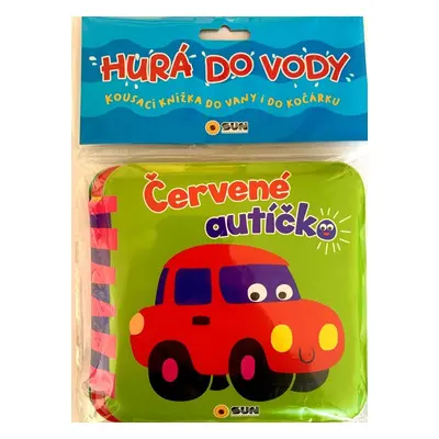 Hurá do vody Červené autíčko - Kousací nížka do vany i do kočárku